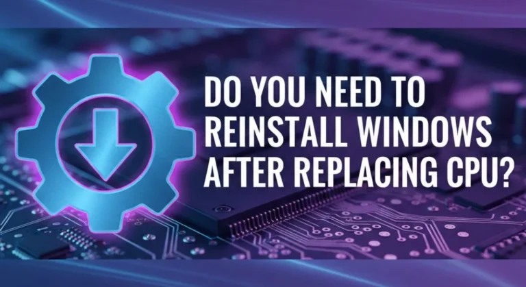 do i need to reinstall windows with new cpu