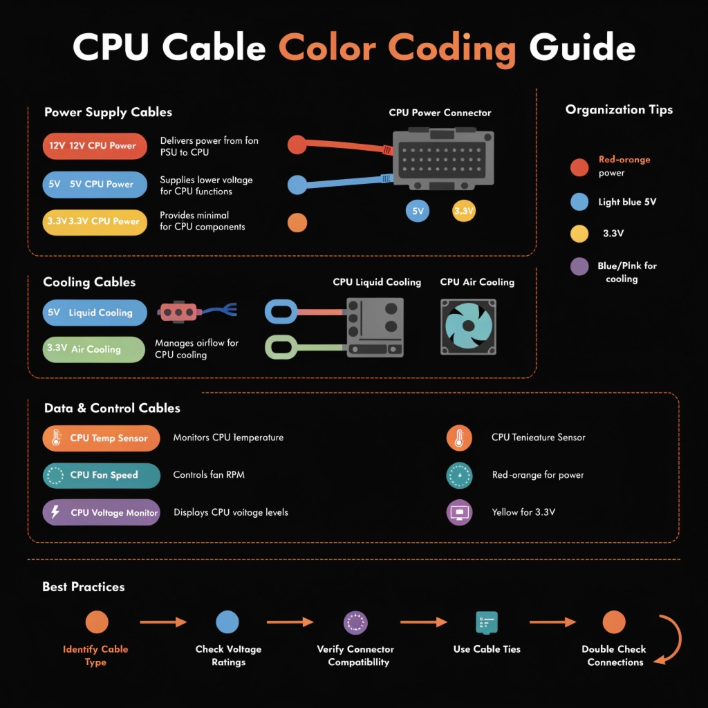 CPU Cable Color Coding Guide